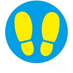Wartepunkt - Step Fußbodenaufkleber, rutschfest nach DIN 51130 Wartepunkt - Step Fußbodenaufkleber, rutschfest nach DIN 51130