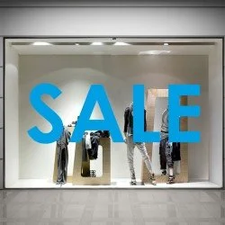 SALE Schaufensteraufkleber S009T3