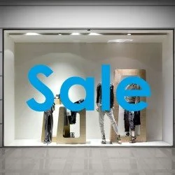 SALE Schaufensteraufkleber S009T2