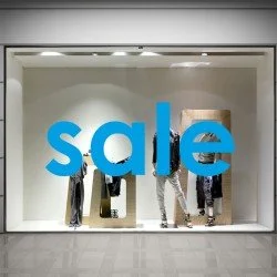 SALE Schaufensteraufkleber S009T1