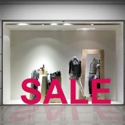 SALE Schaufensteraufkleber S008T3