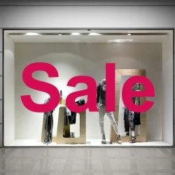 SALE Schaufensteraufkleber S008T2