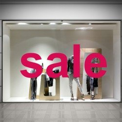 SALE Schaufensteraufkleber S008T1