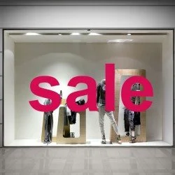 SALE Schaufensteraufkleber S008T1