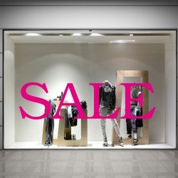 SALE Schaufensteraufkleber S006T3