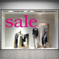 SALE Schaufensteraufkleber S006T1