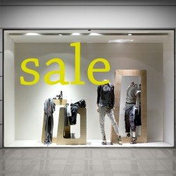 SALE Schaufensteraufkleber S005T1