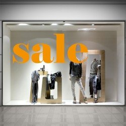 SALE Schaufensteraufkleber S004T1