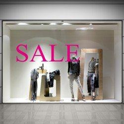 SALE Schaufensteraufkleber S001T3
