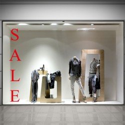 SALE Schaufensteraufkleber H001T3 SALE Schaufensteraufkleber H001T3