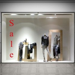 SALE Schaufensteraufkleber H001T2 SALE Schaufensteraufkleber H001T2