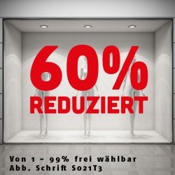 X Prozent REDUZIERT X Prozent REDUZIERT