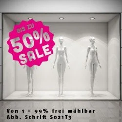 X Prozent bis zu SALE Button