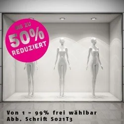 X Prozent bis zu REDUZIERT Point