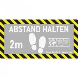 ABSTAND HALTEN Fussbodenaufkleber FBA010 ABSTAND HALTEN Fussbodenaufkleber FBA010