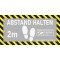 ABSTAND HALTEN Fussbodenaufkleber FBA010