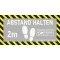 ABSTAND HALTEN Fussbodenaufkleber FBA010